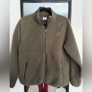 TNA Olive Green polartec fleece